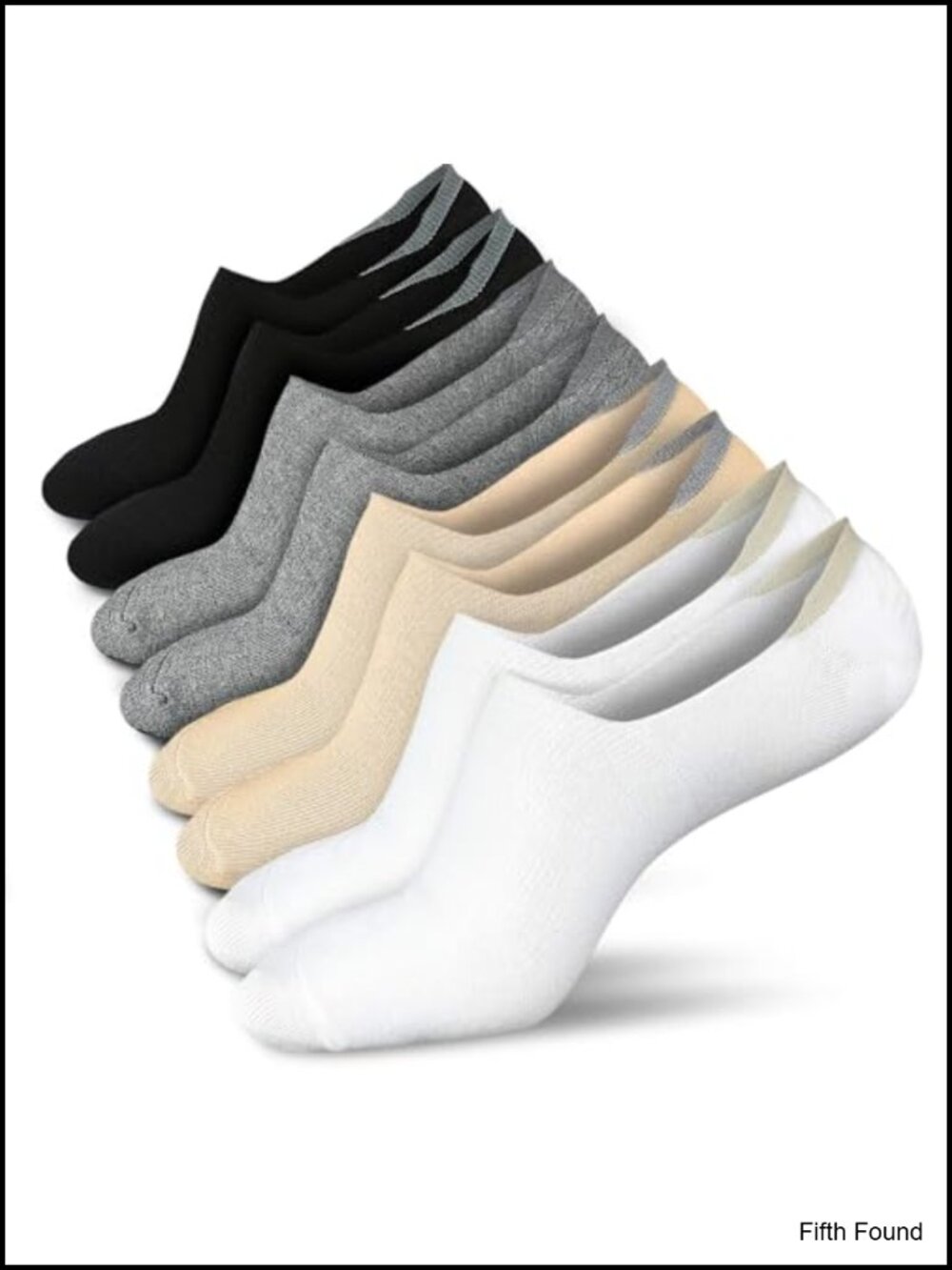 Women's No Show Socks Low Cut Ankle Non Slip Cotton Spandex 4/8 Pairs